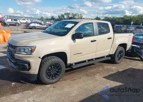 2022 Chevrolet Colorado 4Wd Short Box Z71 z USA, uszkodzony, nr VIN 1GCGTDEN9N1246354